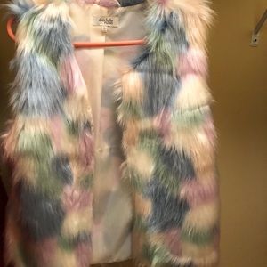 Multiple color fux fur